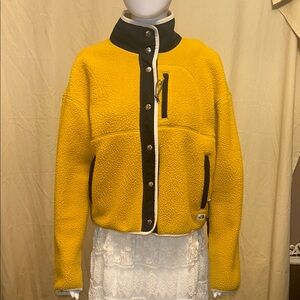 The North Face gold sherpa Jacket